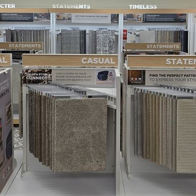 Carpet flooring displays