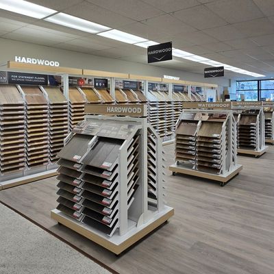 hardwood flooring showroom displays