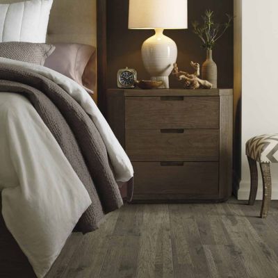 wood look laminate flooring in a stylish Washington bedroom